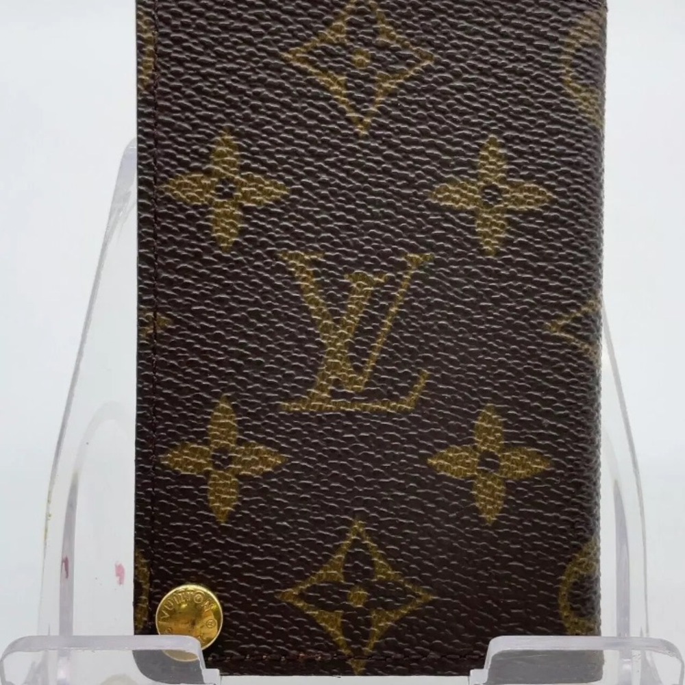 Auth Louis Vuitton Monogram Pression Card case M60937 W/Box - Picture 9 of 16